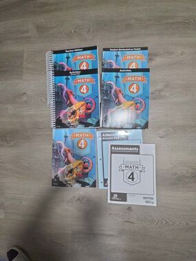 BJU Press Math 4 Subject Textbook Kit, 4th ed. Set Brand New.